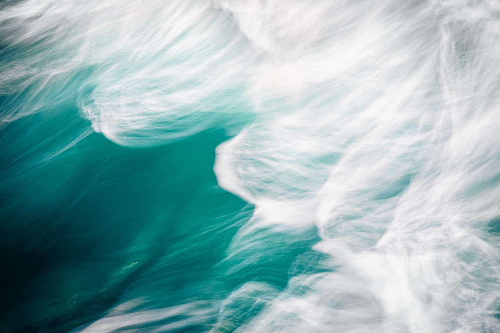 Vagues vues du dessus